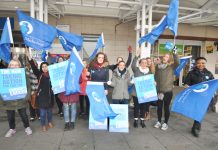 Midwives on the picket line at Chelsea and Westminster Hospital on November 24 – they will be joining other health unions striking on January 29th