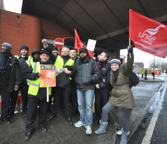 Westbourne Park pickets enthusiastic and confident of winning their struggle