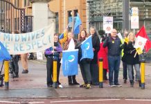 Midwives, nurses and other NHS staff on the picket line at King’s College Hospital during the NHS strike on November 24th