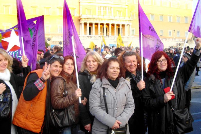 Greek workers have been demanding ‘not one step backwards’ in the struggle against EU austerity