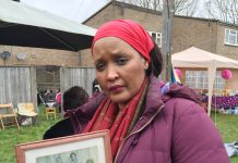 ENID MUTESI was evicted last Wednesday – shown holding a framed picture of her parents which she found in the bin