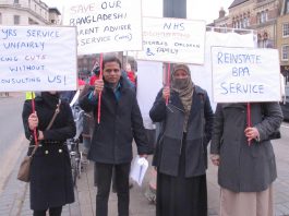 Bengali families marching to defend Bangladesh Parent Adviser service (BPA)
