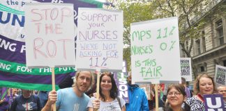 Nurses demanding wage rises – the NHS budget is being squandered on purchasing staff from private agencies who are making huge profits