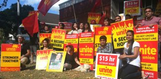 Unite Union of New Zealand has led mass actions of fast food workers