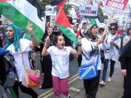 Palestinians marched all over the world demanding their independent state