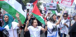 Palestinians marched all over the world demanding their independent state