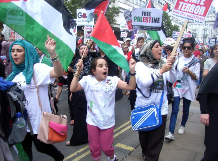 Palestinians marched all over the world demanding their independent state