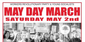 May Day March on Saturday May 2nd!