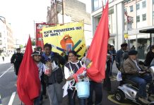 Young Socialists march demanding kick the privateers out of the NHS