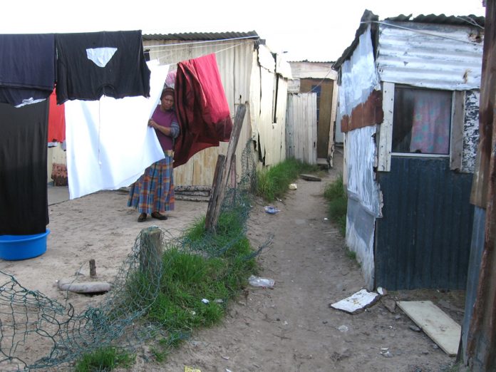 The living conditions in the Khayelitsha township on the outskirts of Cape Town – the black masses are demanding a better life now