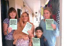 Sue Tobin, Kaniz Malik, Sue’s daughter Danielle and Kaniz’s grandson Aslam