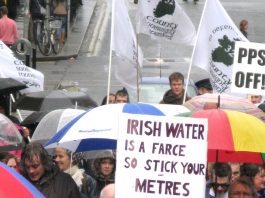 A clear message from the Dublin protesters they won’t pay water charges