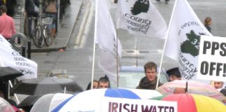 A clear message from the Dublin protesters they won’t pay water charges