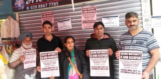 Campaigning on Saturday afternoon in Southall Broadway to stop the closure of the Ealing Hospital Maternity Department