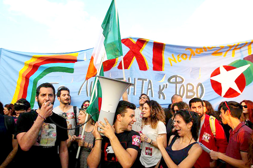 The huge enthusiastic crowds that turned out to demonstrate and vote ‘NO’ shook the centrist Syriza leadership to its foundations