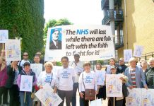 Doctors march in defence of surgeries in east London