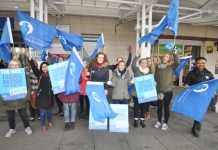 The Royal College of Midwives taking strike action last year for the first time in their history