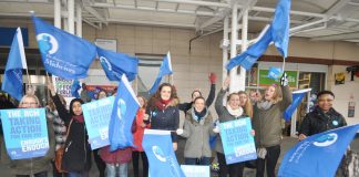 The Royal College of Midwives taking strike action last year for the first time in their history