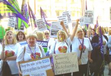 Doncaster care workers battling to stop the sale of the NHS to private profiteers