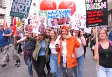 Youth marching to Parliament Square on June 20th to demand that the Tories scrap their austerity programme