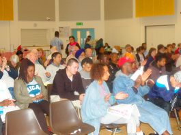 A section of the audience at Sunday’s West London Council of Action/All Trades Unions Alliance Conference