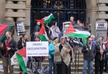 Under planned new Tory powers targeting ‘all forms of extremism’ – views of protesters on demonstrations like this one which took place last Saturday in Sheffield would be considered ‘extreme’ and individuals and organisations targeted by the state