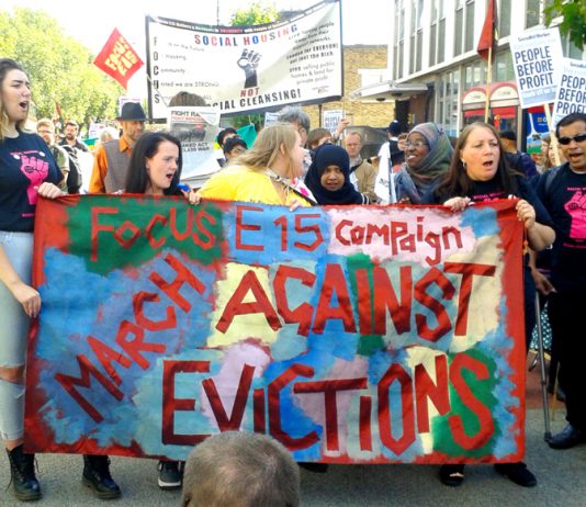 The E15 Campaign fights for social housing against the policy of social cleansing