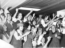 Libyans at a celebration on the anniversary of the September 1st Libyan revolution