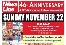 THIS SUNDAY – News Line 46th Anniversary Rally