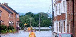 Gloucester firefighters worked round the clock during the floods in 2007