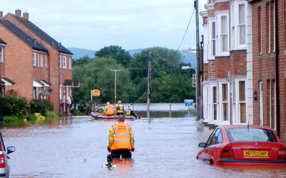 Gloucester firefighters worked round the clock during the floods in 2007