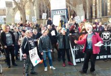 300 trade unionists and council housing campaigners descended on parliament yesterday to demand that the Housing and Planning Bill 2015 is scrapped
