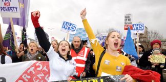 Confident student nurses defending their bursaries