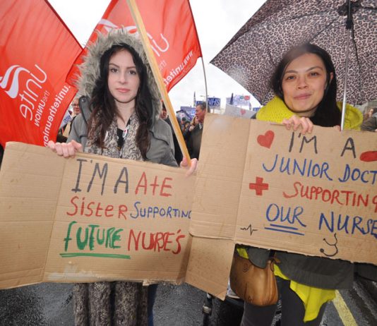 Junior doctors and nurses have been fighting side by side against Tory plans to impose tuition fees and a new contract on the doctors