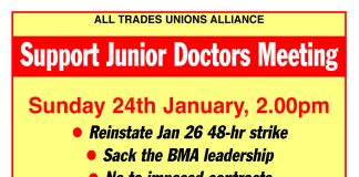 Meeting – Don't Let Junior Doctors Strike Be Defeated!