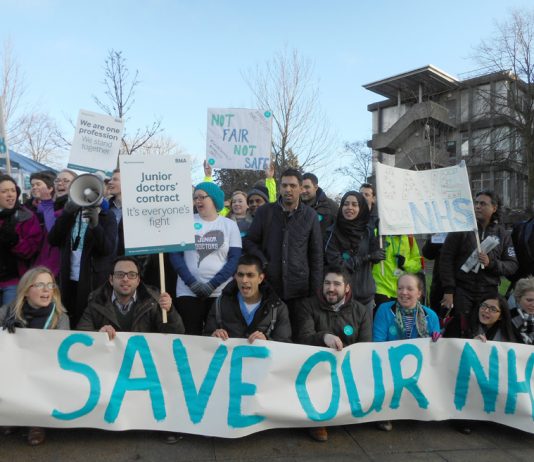 BMA Junior Doctors – fighting Tory attempts to dictate contracts will be demonstrating outside the BMA GP conference on  Saturday at 5.15pm at the Mermaid Centre, Puddle Dock, EC1