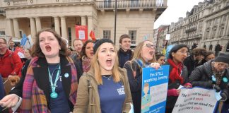 Junior doctors on the march last Saturday – they are furious at the government’s attempt to impose unsafe, unfair contracts