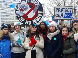 Junior doctors on the picket line at St Thomas’ Hospital are not afraid of Health Secretary Hunt