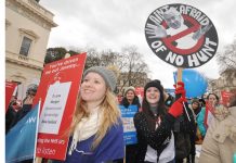 Junior doctors marched through central London three days before their second strike – they call for Jeremy Hunt to go!