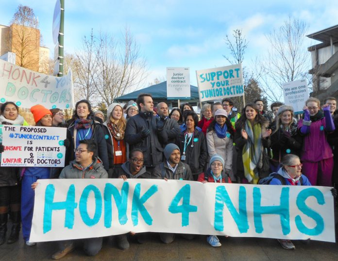 Junior doctors on the picket line – they are now preparing to come out on strike again