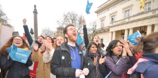 Junior doctors out in force on a demonstration three days before their last strike on February 10th – this time they are out for 48 hours