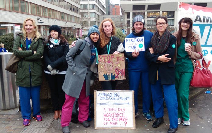 Morale was high on the junior doctors picket line at St Thomas’ Hospital