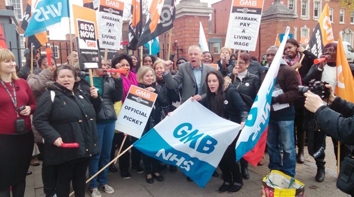 The 60-strong picket outside the Maudsley hospital was rock solid with vuvuzelas and whistles – strikers shouted: ‘Ten pounds an hour!’