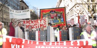 March in London earlier this month against the Housing Bill