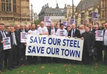 Steel workers lobby parliament – they will take action to defend their jobs and the industry