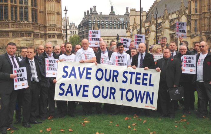 Steel workers lobby parliament – they will take action to defend their jobs and the industry