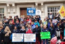 Junior doctors midday rally in Hackney