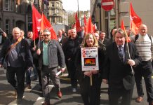 Last month Unite, Community and GMB reps marched to the TUC headquarters in central London to discuss the steel crisis