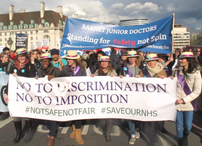 Junior doctors last month said gender inequalities that the contract imposes are as bad as the days of the Suffragettes