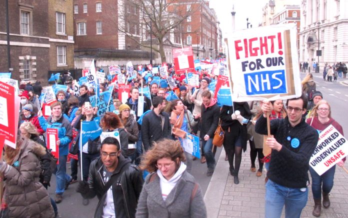 Junior doctors defending the NHS from Hunt and the Tories